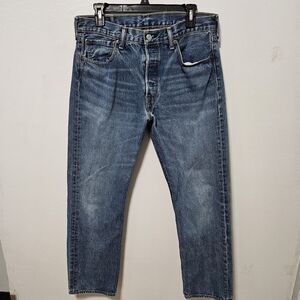 Levi 501XX Jeans Mens 33x30 Blue Denim Straight Leg Classic Fit B18